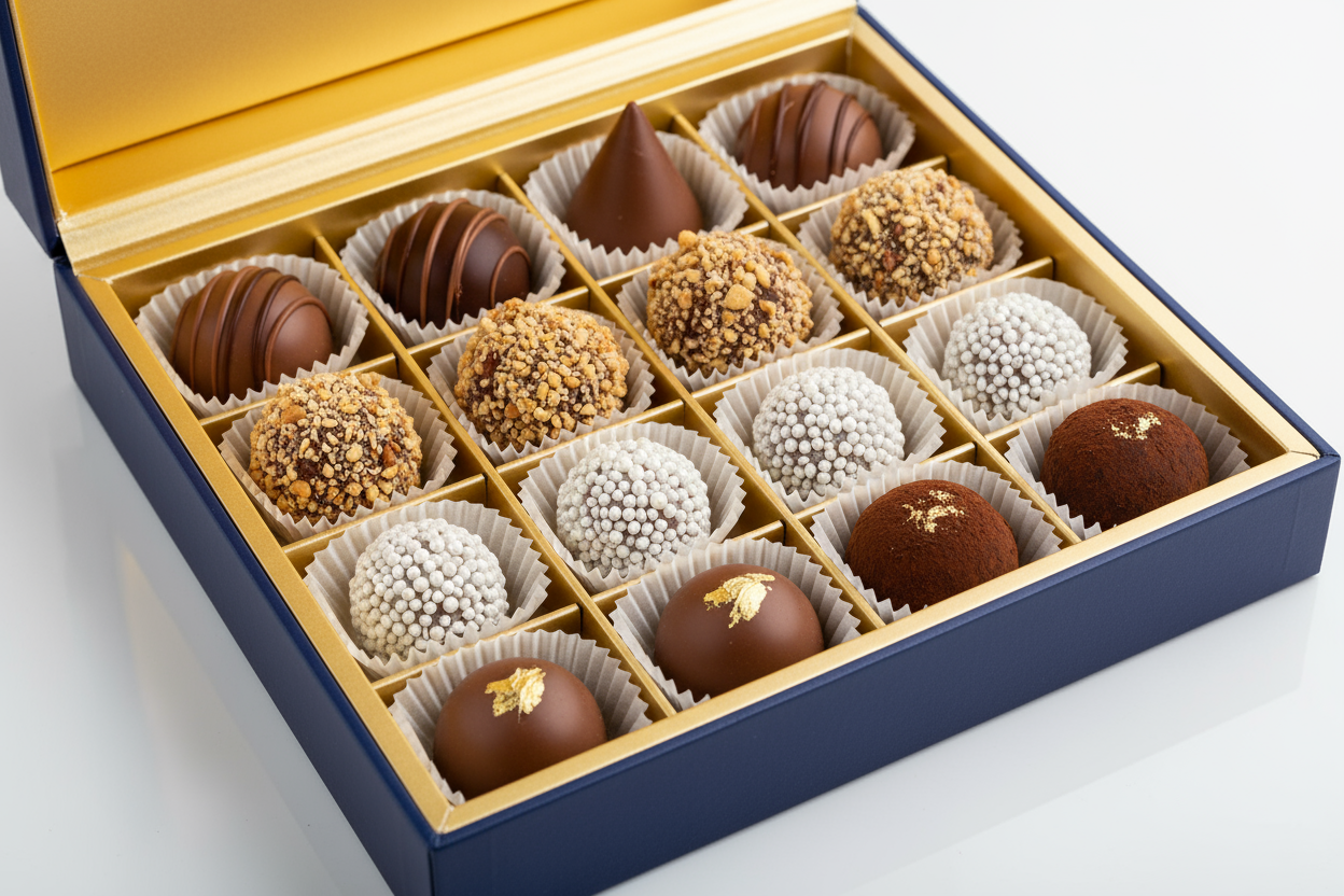 artisan chocolate truffles box